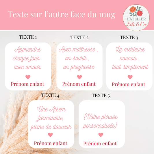 Mug collection "Petits coeurs & grand merci"
