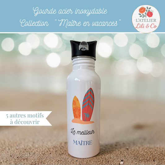 Gourde collection "Maître en vacances"
