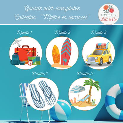Gourde collection "Maître en vacances"