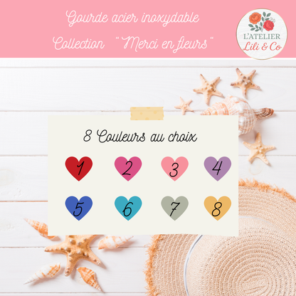Gourde collection "Merci en fleurs"