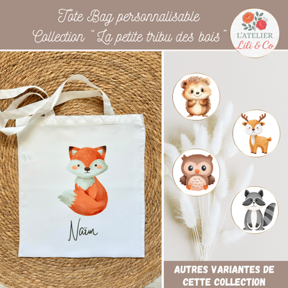 Tote bag collection "La petite tribu des bois"