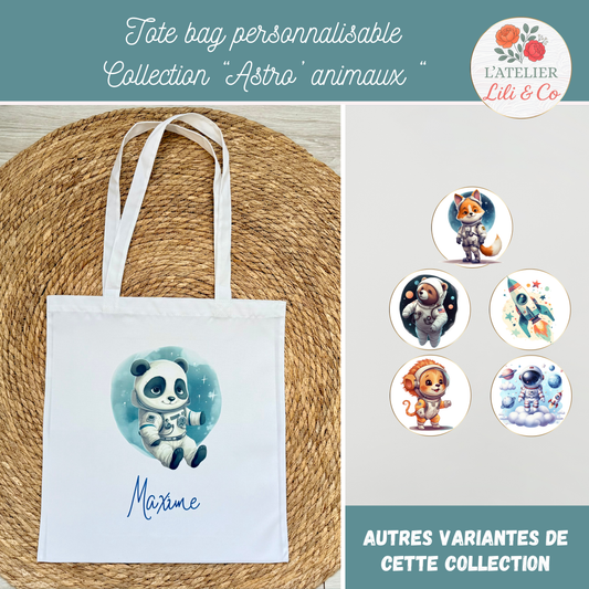 Tote bag collection "Astro'animaux"