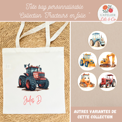 Tote bag collection "Tracteurs en folie"