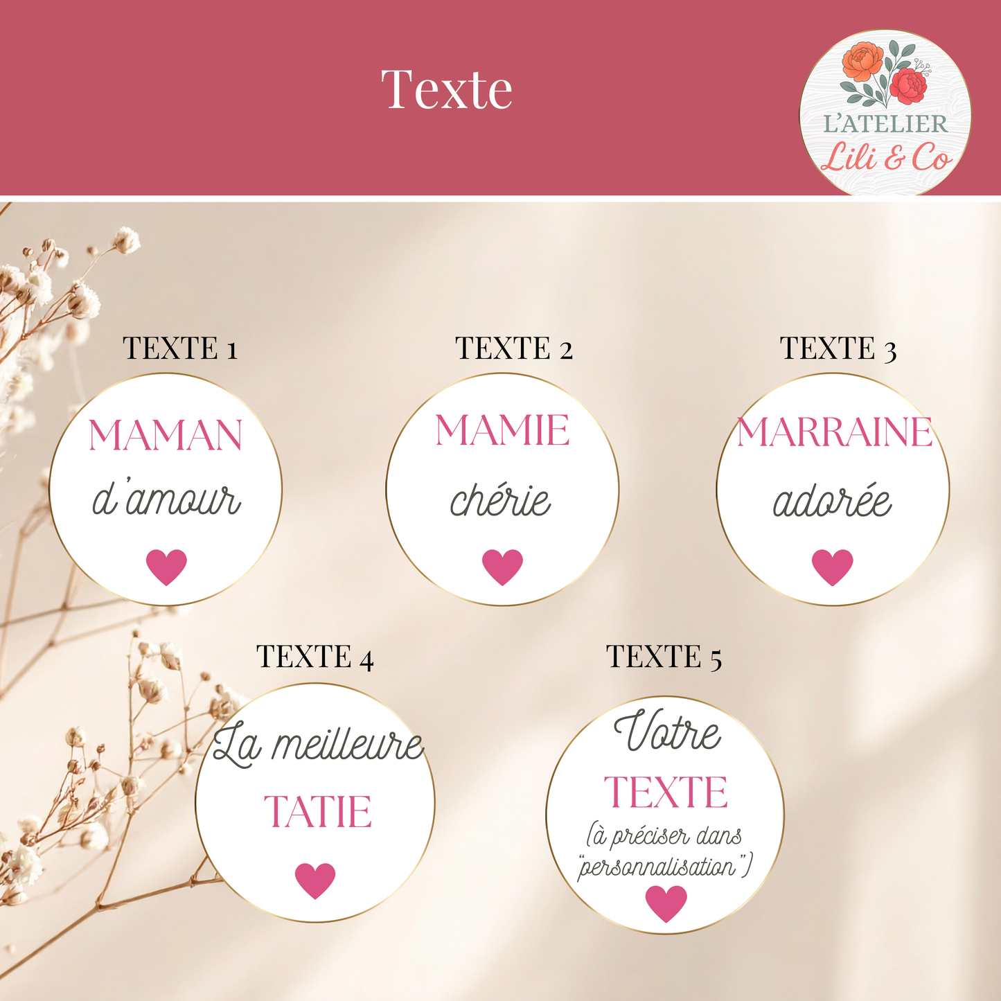 Gourde collection "Mes amours"