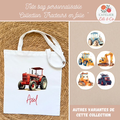 Tote bag collection "Tracteurs en folie"