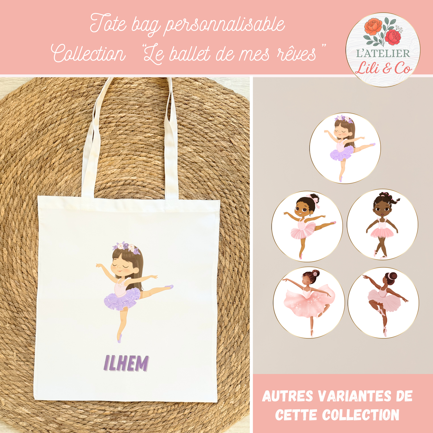 Tote bag collection "Le ballet de mes rêves"
