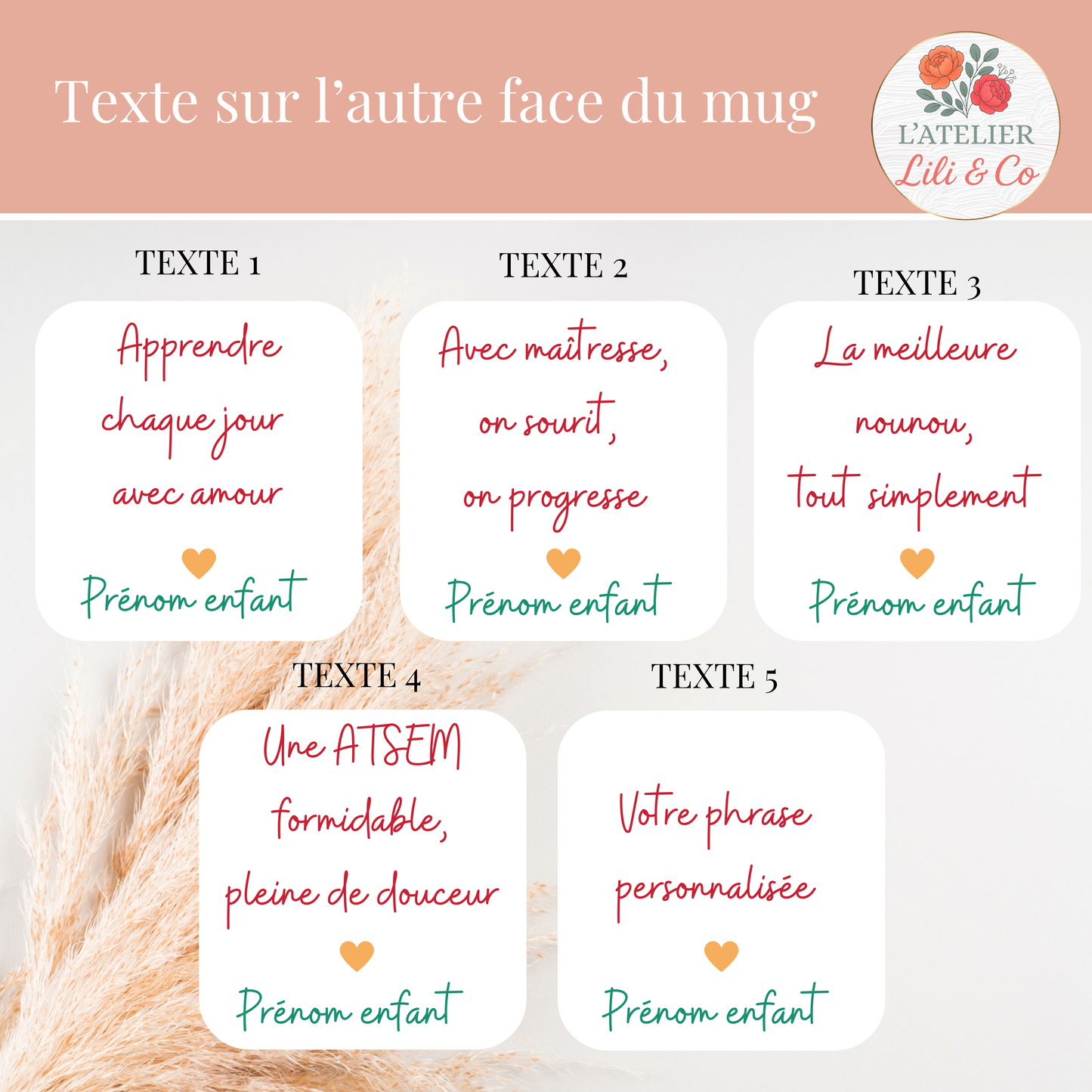 Mug collection "Des fleurs plein le coeur"