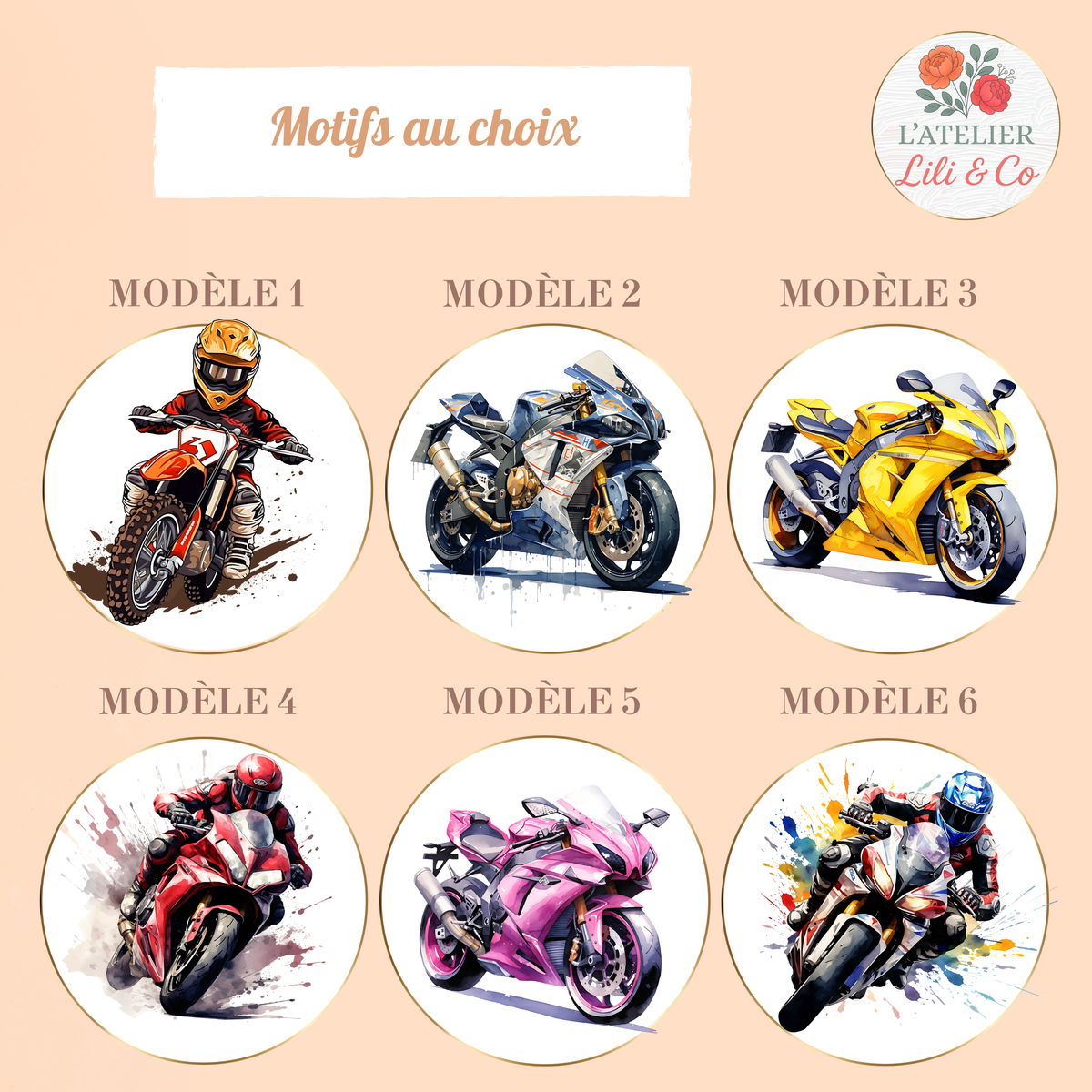 Tote bag collection "Les Petits Motards"