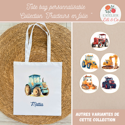 Tote bag collection "Tracteurs en folie"