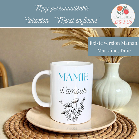 Mug collection "Merci en fleurs"