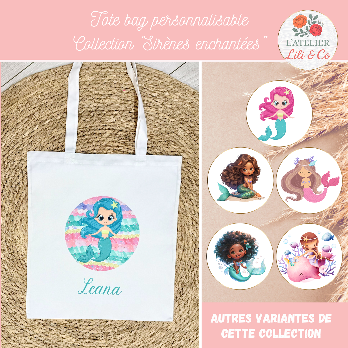 Tote bag collection "Sirènes enchantées"
