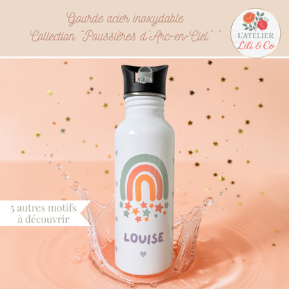 Gourde personnalisée, collection "Poussières d'Arc-en-ciel"