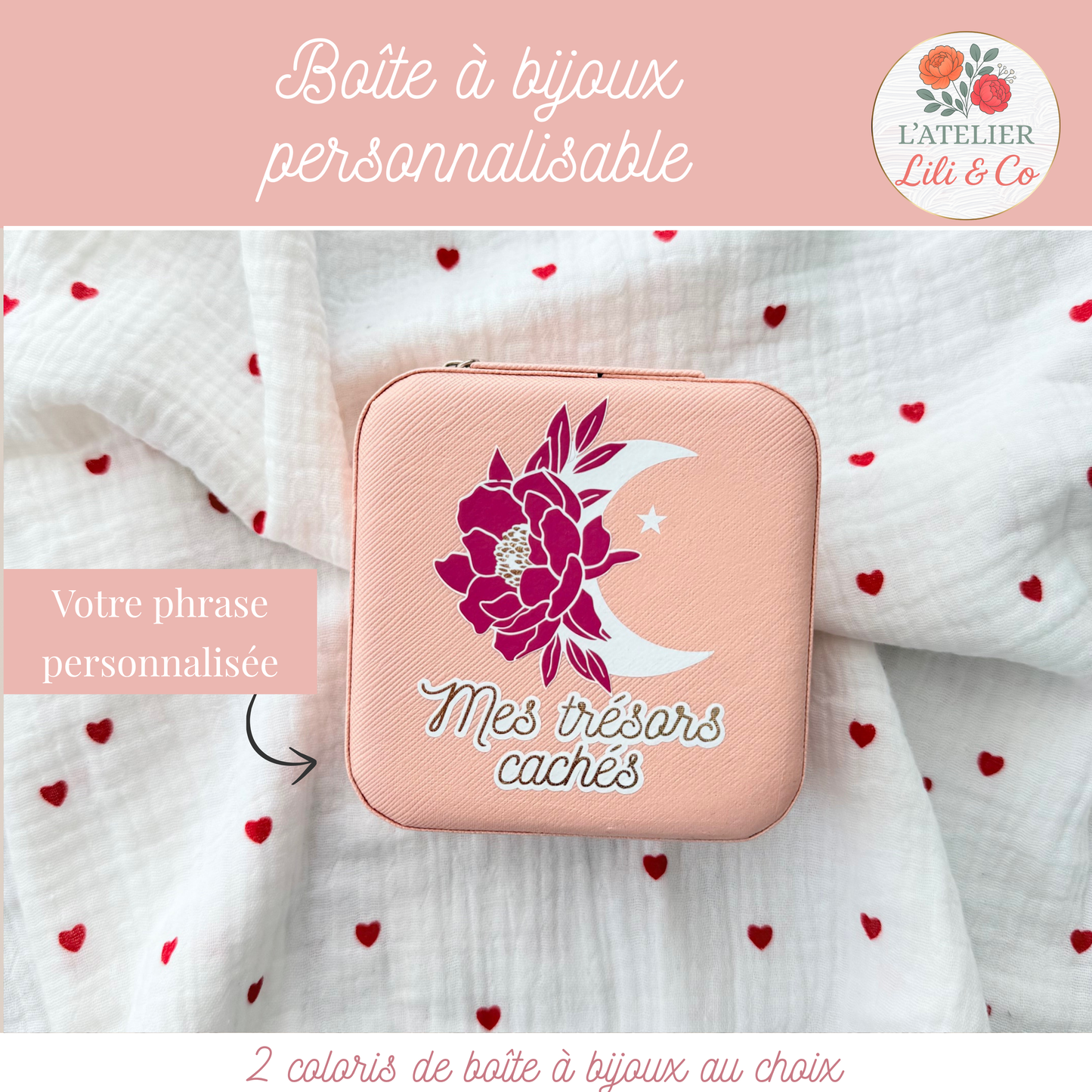 Boîte à bijoux "Mes trésors cachés"