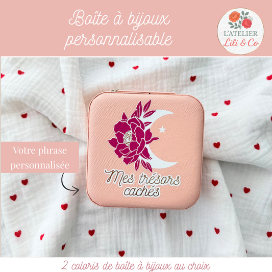Boîte à bijoux "Mes trésors cachés"