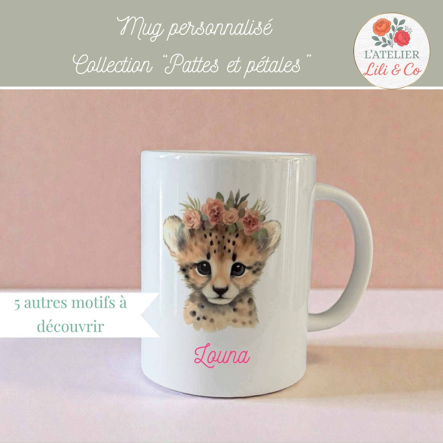 Mug collection "Pattes et pétales"
