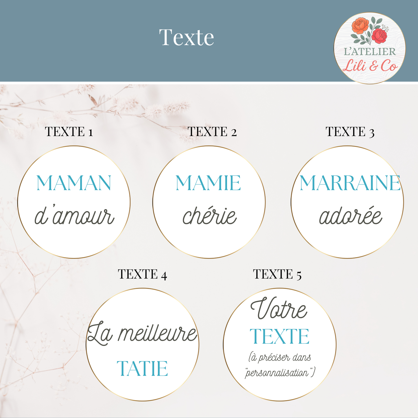 Mug collection "Merci en fleurs"
