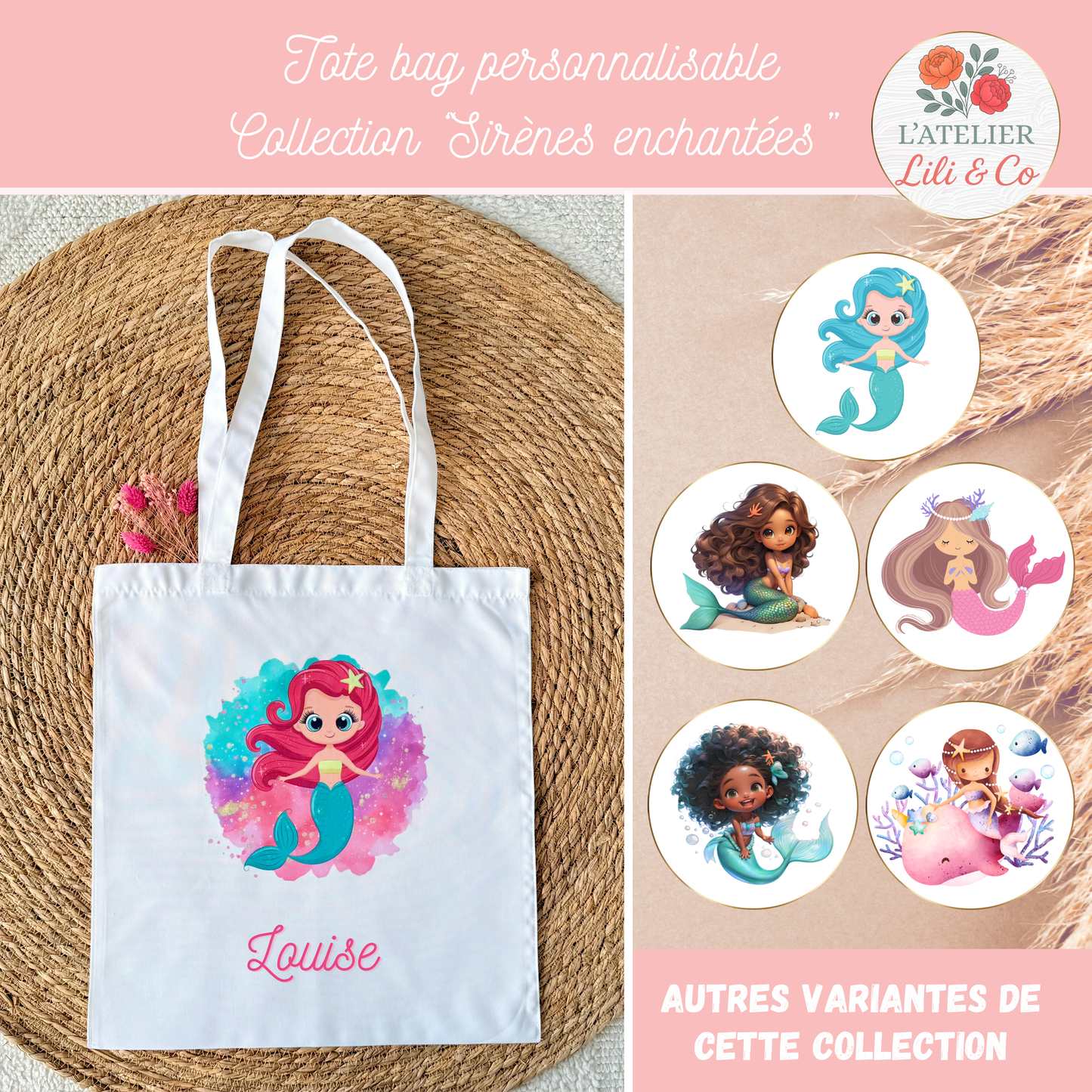 Tote bag collection "Sirènes enchantées"